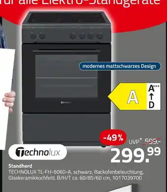 ROLLER Technolux standherd Angebot