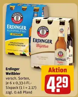 REWE Erdinger weißbier Angebot