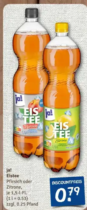 nahkauf Ja! eistee pfirsich Angebot