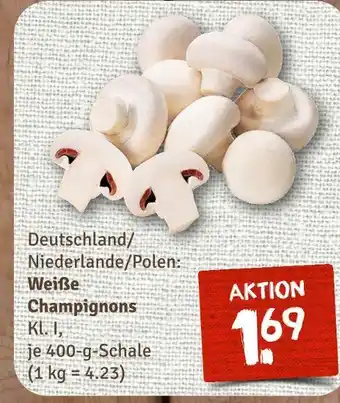 nahkauf Weiße champignons Angebot