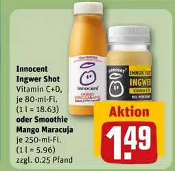 REWE Innocent ingwer shot vitamin c+d Angebot