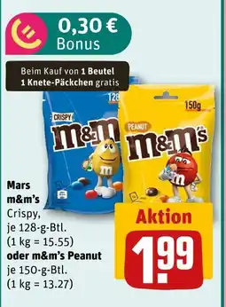 REWE Mars m&m's crispy Angebot