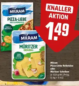 REWE Milram pizza-liebe reibekäse Angebot