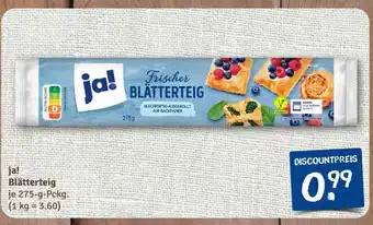 nahkauf Ja! blätterteig Angebot