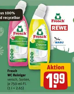 REWE Frosch wc reiniger himbeer-essig Angebot