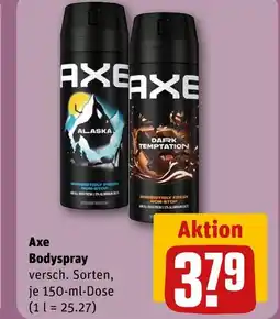 REWE Axe alaska bodyspray Angebot