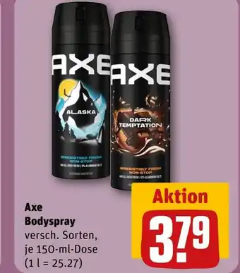 REWE Axe alaska bodyspray Angebot