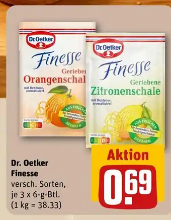 REWE Dr. oetker finesse geriebene orangenschale Angebot