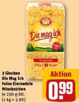 REWE 3 Glocken Die Mag Ich Feine Eiernudeln Müschelchen Angebot