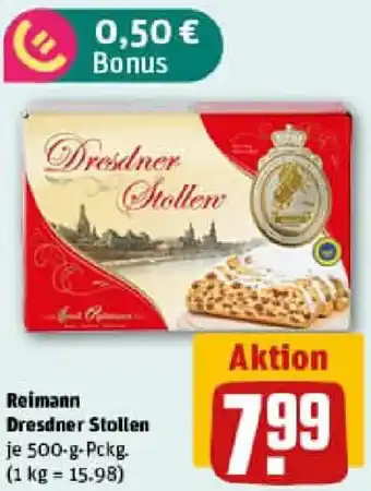 REWE Reimann Dresdner Stollen Angebot