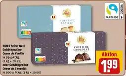 REWE REWE Feine Welt Gebäckpraline Coeur de Vanille oder Gebäckpraline Coeur de Chocolat Angebot