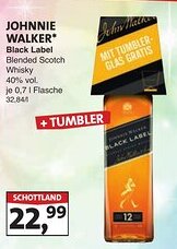 Lösch Depot JOHNNIE WALKER Black Label Blended Scotch Whisky Angebot