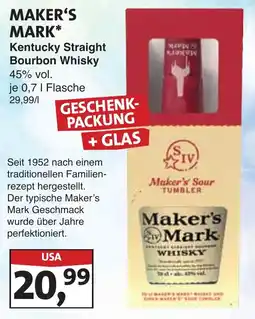 Lösch Depot MAKER'S MARK Kentucky Straight Bourbon Whisky Angebot
