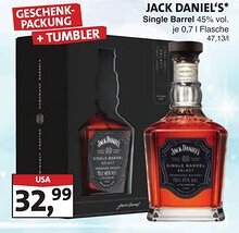 Lösch Depot JACK DANIEL'S Single Barrel Angebot