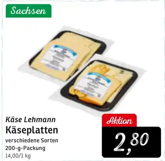 KONSUM Käse Lehmann Käseplatten Angebot