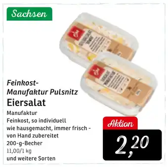 KONSUM Feinkost Manufaktur Pulsnitz Eiersalat Angebot