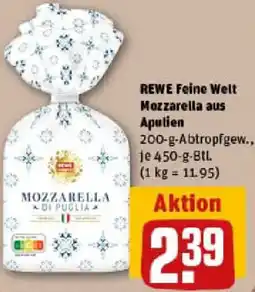 REWE REWE Feine Welt Mozzarella aus Apulien Angebot