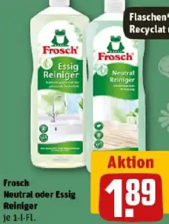 REWE Frosch Neutral oder Essig Reiniger Angebot
