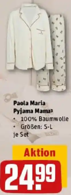 REWE Paola Maria Pyjama Mama Angebot