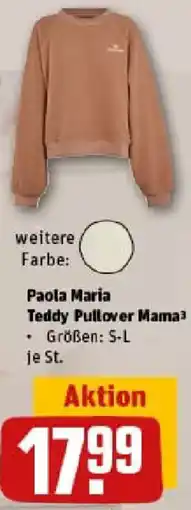 REWE Paola Maria Teddy Pullover Mama Angebot