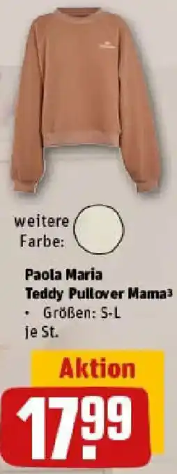 REWE Paola Maria Teddy Pullover Mama Angebot