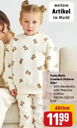 REWE Paola Maria Crewneck Pullover Kids Angebot