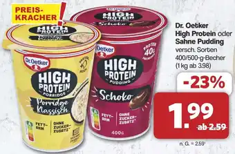 Famila Nord West Dr. Oetker High Protein oder Sahne Pudding Angebot