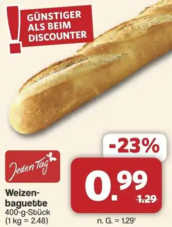 Famila Nord West Jeden Tag Weizenbaguette Angebot
