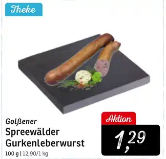 KONSUM Golẞener Spreewälder Gurkenleberwurst Angebot