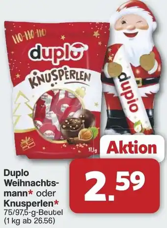 Famila Nord West Duplo Weihnachtsmann oder Knusperlen Angebot