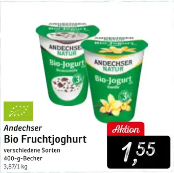 KONSUM ANDECHSE NATUR Bio Fruchtjoghurt Angebot