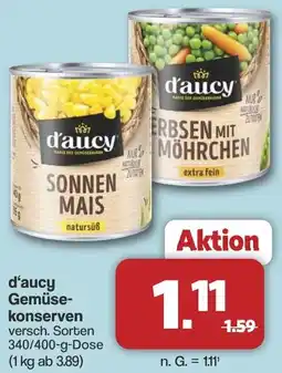 Famila Nord West d'aucy Gemüsekonserven Angebot