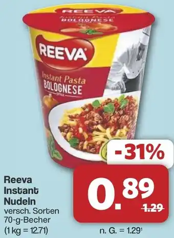 Famila Nord West Reeva Instant Nudeln Angebot