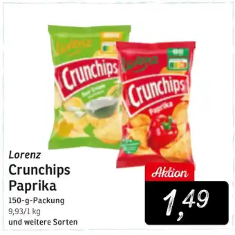 KONSUM Lorenz Crunchips Paprika Angebot