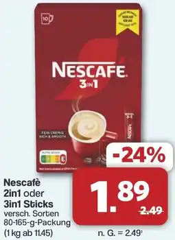 Famila Nord West Nescafè 2in1 oder 3in1 Sticks Angebot
