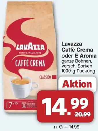 Famila Nord West Lavazza Caffè Crema oder E Aroma Angebot