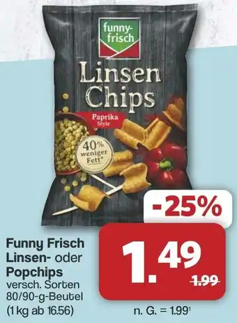 Famila Nord West Funny Frisch Linsen- oder Popchips Angebot
