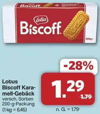 Famila Nord West Lotus Biscoff Karamell-Gebäck Angebot