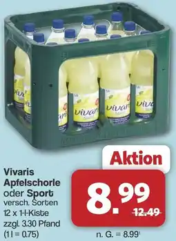 Famila Nord West Vivaris Apfelschorle oder Sport Angebot