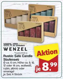 Famila Nord West WENZEL Rustic Safe Candle Stufenset Angebot