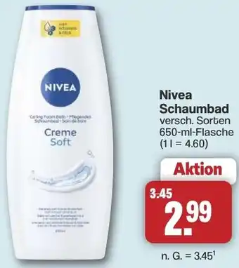 Famila Nord West Nivea Schaumbad Angebot