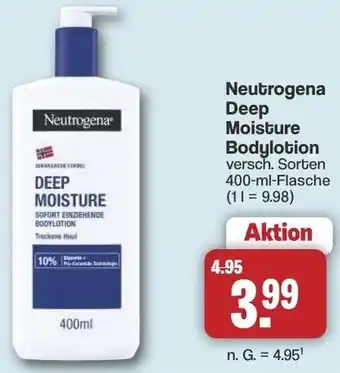 Famila Nord West Neutrogena Deep Moisture Bodylotion Angebot