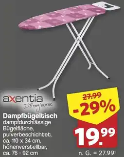 Famila Nord West Axentia Dampfbügeltisch Angebot