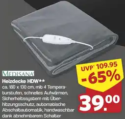 Famila Nord West MEDISANA Heizdecke HDW Angebot