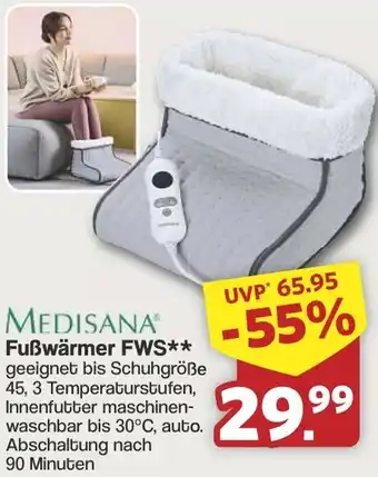 Famila Nord West MEDISANA Fußwärmer FWS Angebot