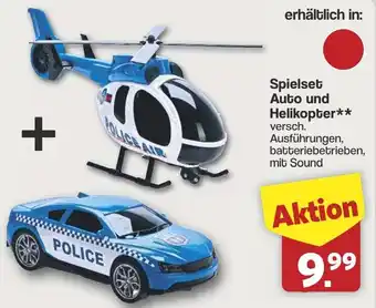 Famila Nord West Spielset Auto und Helikopter Angebot