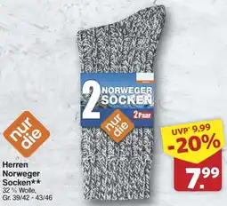 Famila Nord West nur die Herren Norweger Socken Angebot