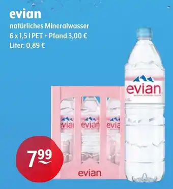 Getränke Hoffmann evian natürliches Mineralwasser Angebot