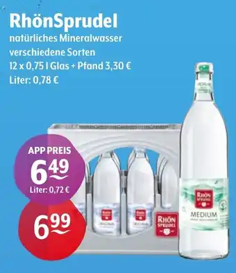 Getränke Hoffmann RhönSprudel natürliches Mineralwasser Angebot
