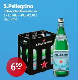 Getränke Hoffmann S.Pellegrino italienisches Mineralwasser Angebot